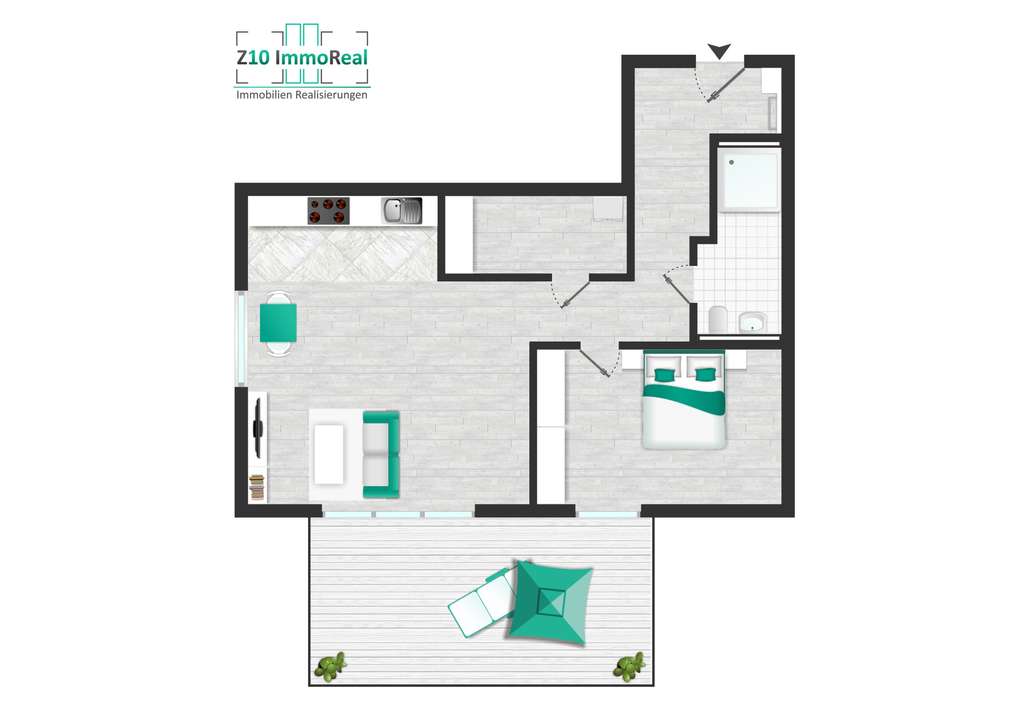 LS62-WE1 / EG mit kleinem Garten