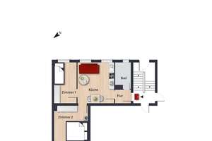 Kleine Wohnung am Klieversberg // EG Rechts – 38440 Stadtmitte (Ortsteil), Wolfsburg – Vorschaubild 5