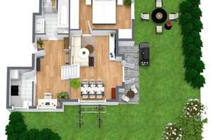 Stilvolles Split-Level-Wohnen: Terrasse, Garten und herrliche Aussicht über Stuttgart – Weinbergweg 18, 70569 Dachswald, Stuttgart – Vorschaubild 13