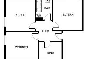 Da kommt man gern Heim: 2,5-Zimmer-Citywohnung – 44369 Huckarde (Ortsteil), Dortmund – Vorschaubild 3