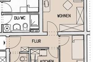 Zuverlässig vermietete 2-Zimmerwohnung in Lößnig in Nähe zum Silbersee – Die vollständige Adresse der Immobilie erhältst du vom Anbieter., 4279 Lößnig, Leipzig – Vorschaubild 11