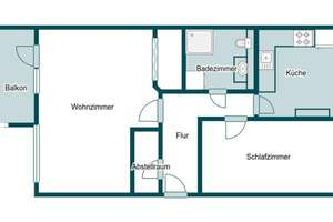Frei und bezugsfertig: Moderne 2-Raum-Wohnung inklusive hochwertiger Einbauküche – Die vollständige Adresse der Immobilie erhältst du vom Anbieter., 4329 Heiterblick, Leipzig – Vorschaubild 16