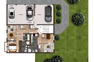 Mehrfamilienhaus mit 5 Wohneinheiten und ca. 501qm, vier Garagen  und Aussenstellplätze – Die vollständige Adresse der Immobilie erhältst du vom Anbieter., 73663 Berglen – Vorschaubild 18