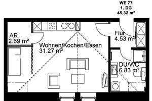 Moderne Wohneinheit mit EBK - Stilvoll und zentrumsnah im Industriedenkmal "Alte Buchbinderei" !  – Schulze-Boysen-Straße 2, 4317 Reudnitz-Thonberg, Leipzig – Vorschaubild 9