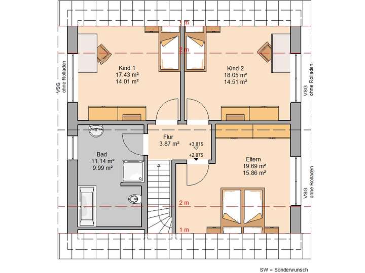 Grundriss Dachgeschoss