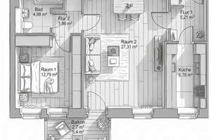 Gut vermietete Kapitalanlage mit Potential * 2 Zimmer mit Balkon – Hoffmannstraße 8, 12489 Adlershof, Berlin – Vorschaubild 5