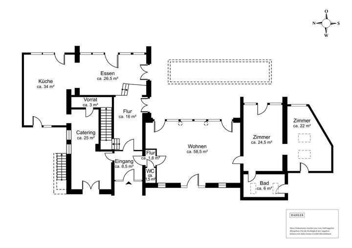 Grundriss Erdgeschoss Haupthau