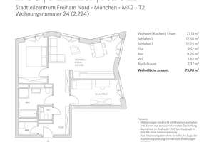 Wohnen und Arbeiten vereint: 3-Zimmer-Wohnung in Top-Lage – Mahatma-Gandhi-Platz 4, 81248 Freiham, München – Vorschaubild 6