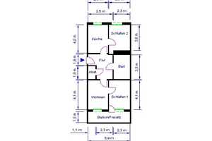 Rollstuhl gerechte 3-Raumwohnung – Johannes-Göderitz-Str. 13, 39130 Magdeburg – Vorschaubild 6