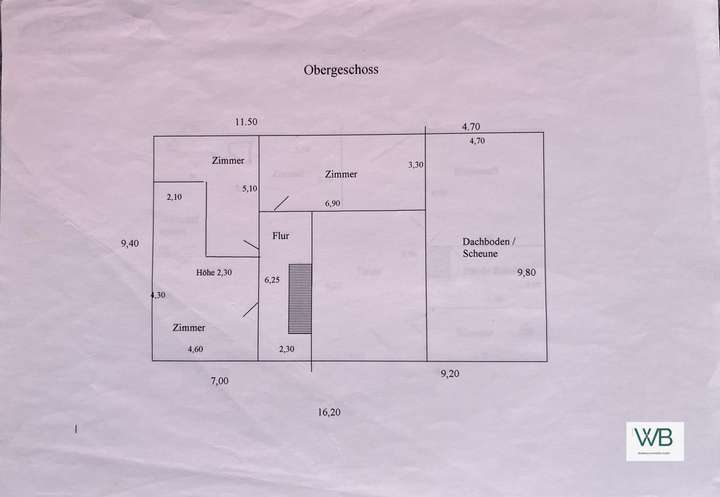 Grundriss Obergeschoss