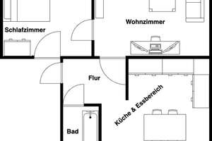 Zentral in Krefeld: 2-Zimmer-Altbauwohnung mit 62 m² – Von-Itter-Platz 3, 47798 Stadtmitte, Krefeld – Vorschaubild 15