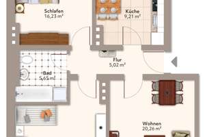Großzügige 3-Raum-Wohnung mit Balkon in zentraler Lage der Magdeburger Altstadt – Schleinufer 20, 39104 Altstadt, Magdeburg – Vorschaubild 7