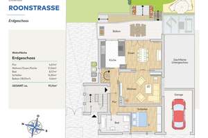 Großzügige 4,5-Zimmerwohnung mit großem Balkon, Terrasse und Garten – 51373 Wiesdorf, Leverkusen – Vorschaubild 3
