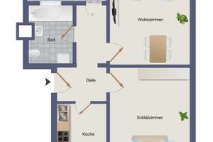 Sonnige Dachterrasse über den Dächern Mannheims – Charmantes 2-Zimmer-Dachgeschoss – I7 18-19, 68159 Innenstadt/Jungbusch, Mannheim – Vorschaubild 13