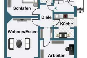 Schönheit hat eine Adresse!
Repräsentative Stadtvilla zur vielfältigen Nutzung – Essen – Vorschaubild 22