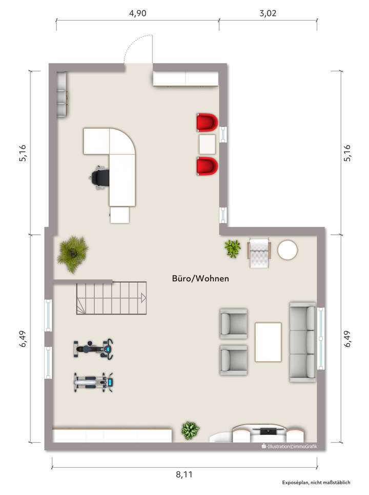 Grundriss Dachgeschoss (nicht 