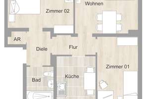 Herrliche Aussichten *Wohnung mit großem Balkon wird modernisiert* – Eichenstr. 45, 45711 Datteln – Vorschaubild 8