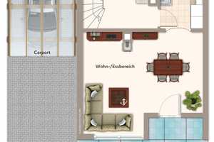 Gepflegtes Reiheneckhaus mit Garage und Carport in ruhiger Lage von Türkheim / Süd! – Unterallgäu (Kreis) – Vorschaubild 8