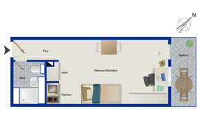 Kapitalanlage in gefragter Lage von Mainz – Vermietetes Apartment mit Tiefgaragenstellplatz – 55122 Hartenberg-Münchfeld, Mainz – Vorschaubild 8