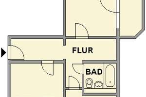 Möblierte 2-Raum-Wohnung mit Balkon nahe Schlossteich – Nordstr. 4, 9113 Zentrum, Chemnitz – Vorschaubild 3