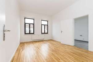 Renovierte Altbauwohnung mit zwei Zimmern, Balkon und hochwertigem Dusch- und Wannenbad – Die vollständige Adresse der Immobilie erhältst du vom Anbieter., 4155 Gohlis-Süd, Leipzig – Vorschaubild 1