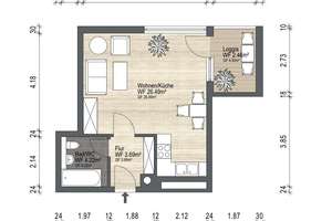 +++ Charmantes 1-Zimmer-Apartment mit Balkon und Stellplatz in modernisierter Wohnanlage +++ – 4229 Plagwitz, Leipzig – Vorschaubild 13