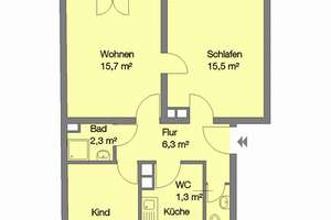Sonnige und helle 3 Zimmer Wohnung mit Balkon ins Grüne – Krugstr. 89, 90419 Sandberg, Nürnberg – Vorschaubild 18