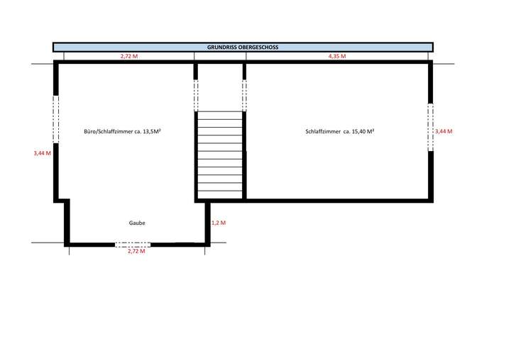 Grundriss Obergeschoss