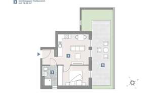 Moderne 2-Zimmer-Neubauwohnung mit privatem Garten im Erdgeschoss – Freiberg am Neckar