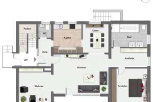 Großzügiges Zweifamilienhaus mit ausgebautem Dachgeschoss und Südgarten in Bielefeld-Quelle – 33649 Brackwede, Bielefeld – Vorschaubild 26
