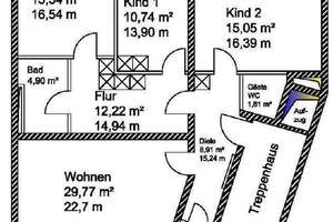 4-Zimmer-Wohnung im Herzen von Mönchengladbach – Die vollständige Adresse der Immobilie erhältst du vom Anbieter., 41061 Gladbach, Mönchengladbach – Vorschaubild 23