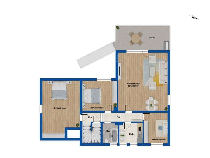 Grundriss Obergeschoss