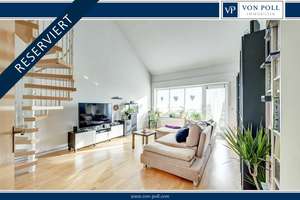 * Individuelle lichtdurchflutete Maisonette-Wohnung mit herrlichem Weitblick *