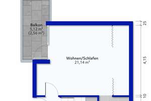 Vermietete 1-Zimmer-Wohnung mit Westbalkon und Aufzug in begehrter Lage von Stuttgart-Möhringen – Die vollständige Adresse der Immobilie erhältst du vom Anbieter., 70567 Möhringen-Nord, Stuttgart – Vorschaubild 11