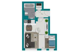 *Provisionsfrei* bezugsfreies Apartment in Traumlage von Bonn Castell – Die vollständige Adresse der Immobilie erhältst du vom Anbieter., 53111 Bonn-Castell, Bonn – Vorschaubild 7