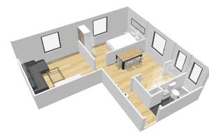 Kleine sanierte Wohnung für 1-2 Personen in Sackgasse – Ravensbrink 9a, 49082 Schölerberg, Osnabrück – Vorschaubild 9