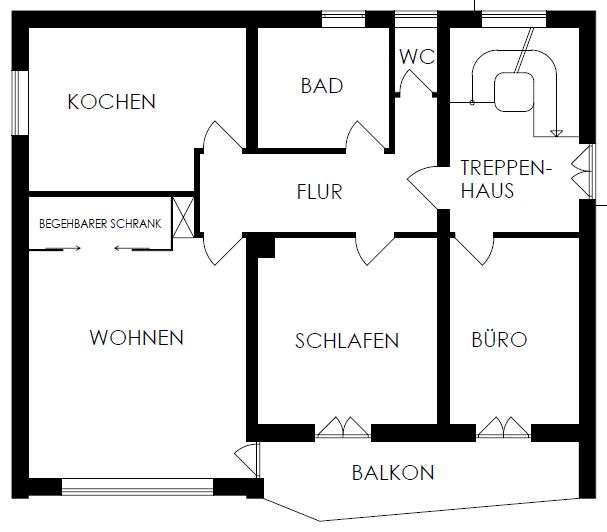 Grundriss 1. Obergeschoss