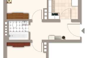 zentral gelegene 2-Zimmer-Wohnung mit Balkon – Neutorstraße 3, 97070 Würzburg – Vorschaubild 8