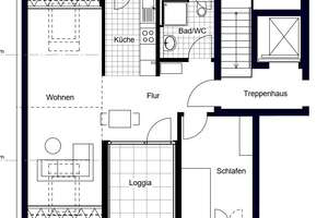 **Moderne 2-Zimmer-Wohnung Nähe Römerkastell** – Lübecker Str. 9, 70376 Hallschlag, Stuttgart – Vorschaubild 3