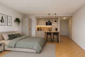 Kapitalanlage in Fürstenried – Renovierungsbedürftige 1-Zimmer-Wohnung mit Westbalkon – Die vollständige Adresse der Immobilie erhältst du vom Anbieter., 81475 Fürstenried-West, München – Vorschaubild 2