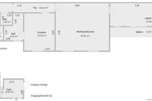 Ruhige 2 ZKB Wohnung direkt am St. Arnualer Markt – Die vollständige Adresse der Immobilie erhältst du vom Anbieter., 66119 Sankt Arnual, Saarbrücken – Vorschaubild 4