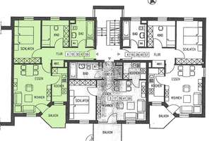 Stilvolle 3-Zimmer-Wohnung in Leipzig – mit Tiefgarage & Nähe zum Auenwald – Die vollständige Adresse der Immobilie erhältst du vom Anbieter., 4159 Wahren, Leipzig – Vorschaubild 14