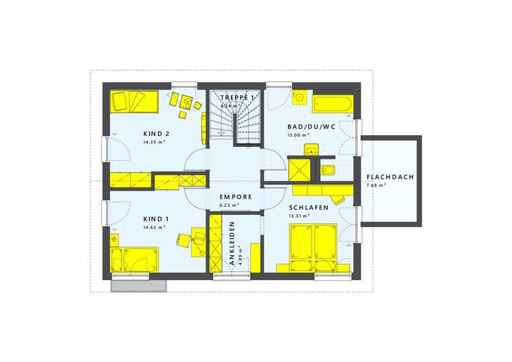 Grundriss Obergeschoß