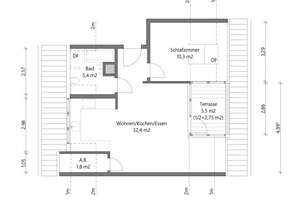 Lichtdurchflutete Dachgeschosswohnung mit Westterrasse – Die vollständige Adresse der Immobilie erhältst du vom Anbieter., 80997 Allach, München – Vorschaubild 8