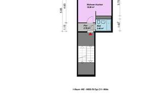... kleine 1 - Raumwohnung in der 3. Etage ... – Fohlenwinkel 19, 17034 Reitbahnviertel, Neubrandenburg – Vorschaubild 11