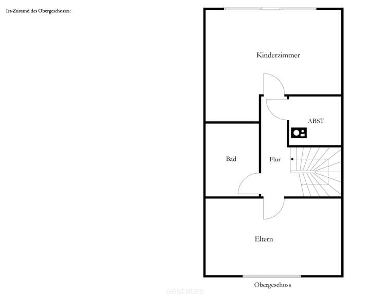 Ist-Zustand des Obergeschosses