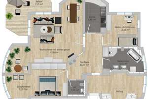 modern gestaltete, lichtdurchflutete 3-Zimmer-Wohnung mit Blick ins Grüne und Aufzug in  super Lage – Im Weller 1, 90768 Dambach, Unterfürberg, Fürth – Vorschaubild 17