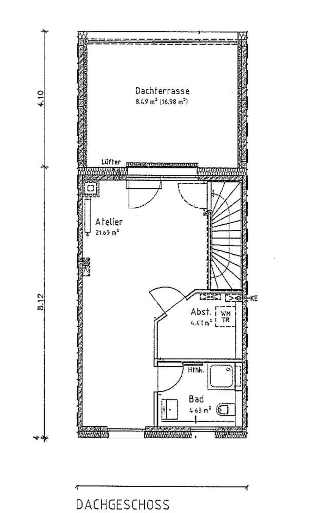 Grundriss Dachgeschoss