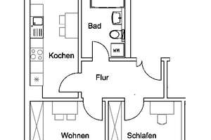 Paunsdorf - sehr gepflegte 2-Raumwohnung mit Balkon & Tageslichtbad für Eigennutzer o.Kapitalanleger – Die vollständige Adresse der Immobilie erhältst du vom Anbieter., 4328 Paunsdorf, Leipzig – Vorschaubild 2