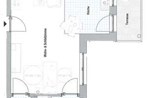 -Erstbezug- helle 1-Zimmer -Erdgeschosswohnung in gehobener Ausstattung – Johann-Dohr-Straße 51, 41066 Bettrath-Hoven, Mönchengladbach – Vorschaubild 5